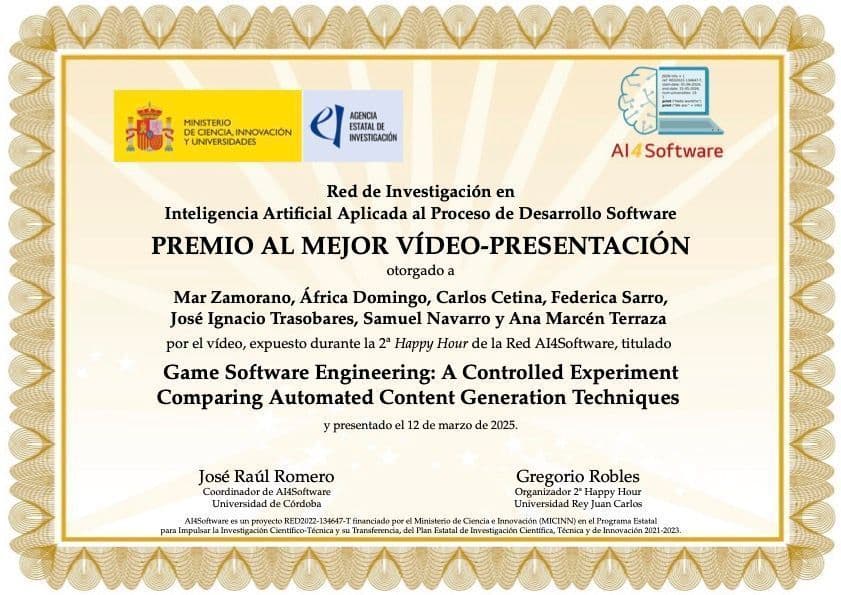 SVIT Awarded with the Best Video Presentation Award at the 2nd AI4Software Happy Hour