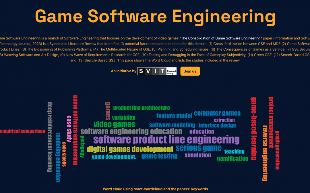 Building a home for Game Software Engineering